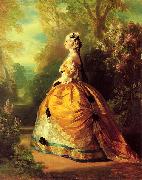 Franz Xaver Winterhalter The Empress Eugenie oil painting reproduction